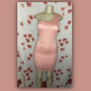 🌸ONE SHOULDER PINK DRESS, SIZE SMALL 🌸
